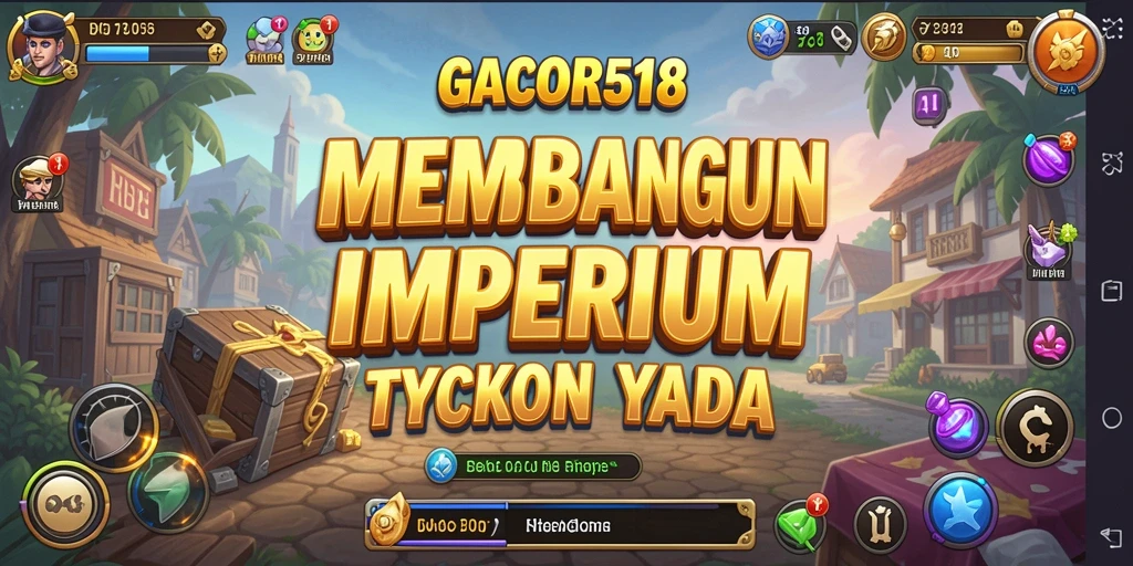 Tampilan gameplay GACOR518 yang menarik dan strategis dalam pembangunan bisnis Tycoon.