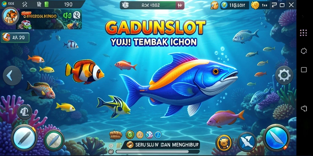 Gameplay seru menembak ikan di GADUNSLOT.