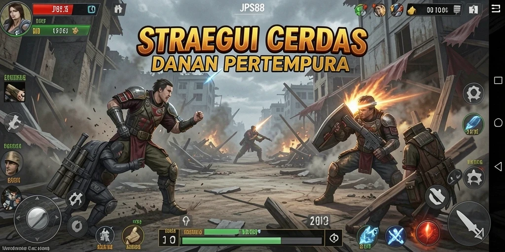 Tampilan gameplay seru JPS88 dengan strategi pertempuran yang dinamis.