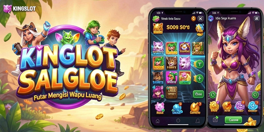 Gameplay menarik KINGSLOT dengan grafik yang cerah dan interaktif.