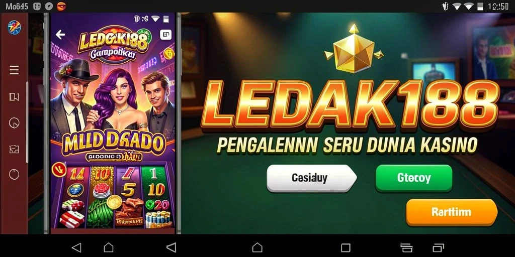 Tampilan seru permainan Kasino di LEDAK188 dengan berbagai opsi menarik.