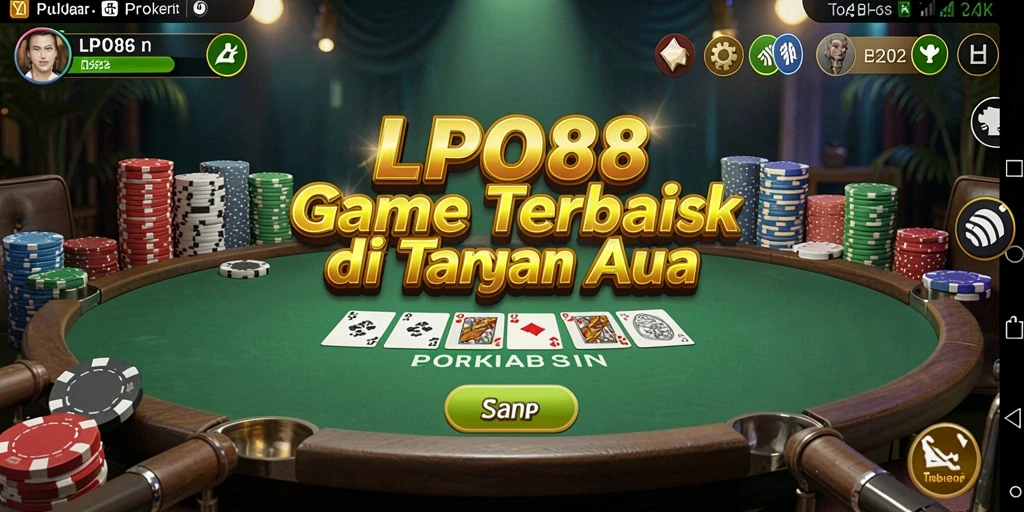 Tampilan menarik gameplay Poker di LPO88 dengan grafik yang memukau.