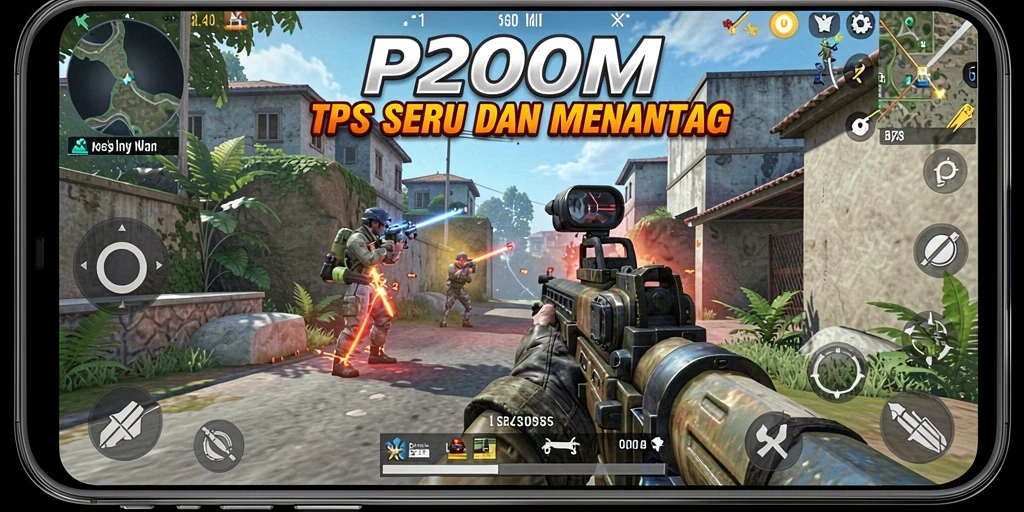 Tampilan gameplay P200M yang seru dan mendebarkan.