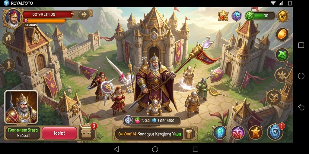 Tampilan gameplay menarik dari ROYALTOTO dengan berbagai strategi.