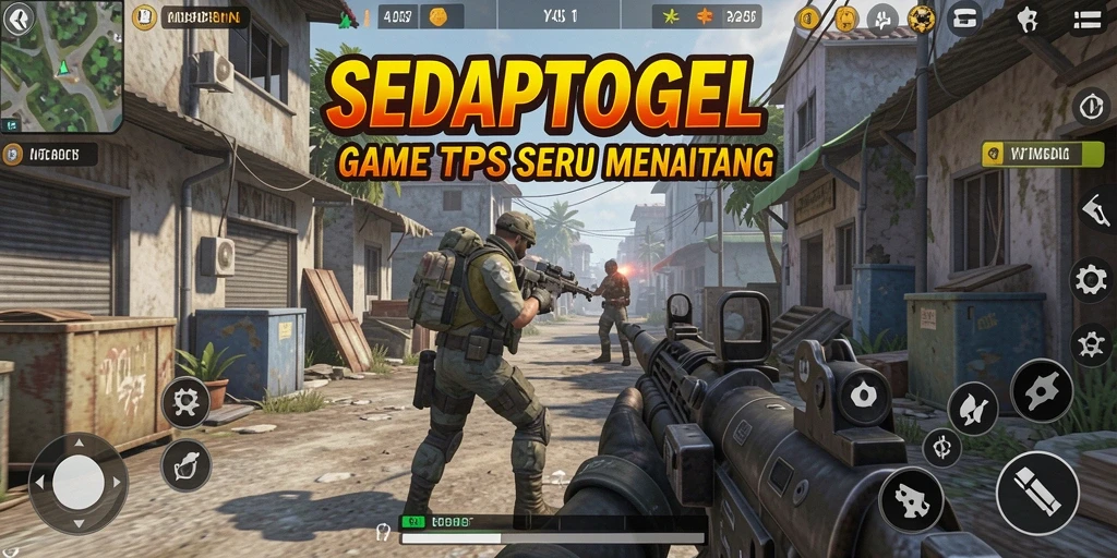 Tampilan seru gameplay TPS SEDAPTOGEL yang menegangkan.