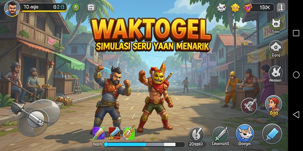 Tampilan gameplay menarik dari WAKTOGEL yang mendebarkan.