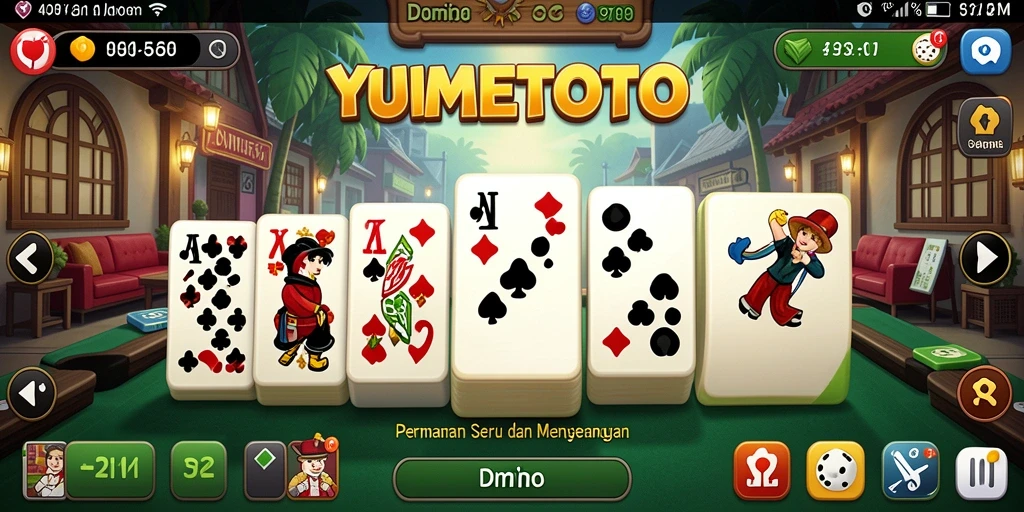Tampilan gameplay seru di YUMETOTO dengan teman-teman.