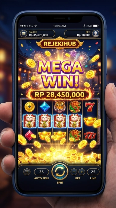 Screenshot dari pengalaman pengguna yang nyaman di rejekihub.